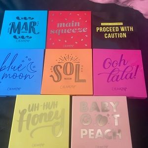 Colour pop 9 shadows in each all new never swatched or used ..